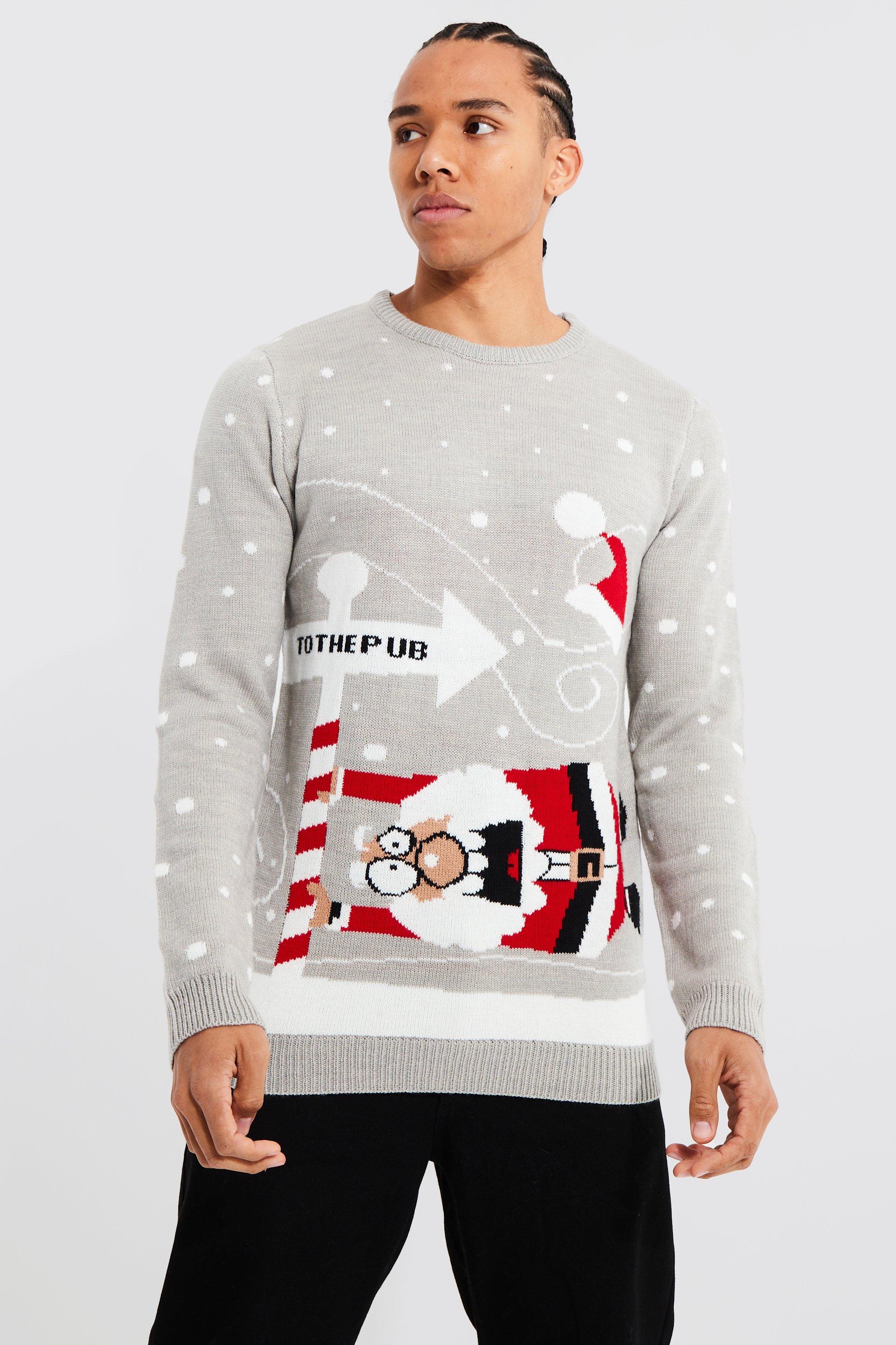 Boohooman xmas outlet jumper